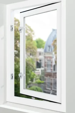 Raambeslag|Raamsluiting > AXA Raamsluiting design met nok rechts aluminium