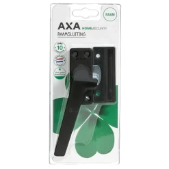 Raambeslag|Raamsluiting > AXA raamsluiting met nok links zwart buitendraaiend