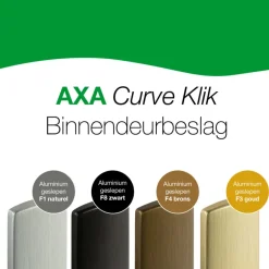 Deurbeslag Binnendeur|Deurbeslag Binnen > AXA Rozet voor binnendeur loopslot zwart
