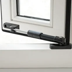 AXA telescopische raamuitzetter zwart 20 cm buitendraaiend