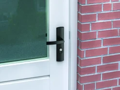 Deurbeslag Buitendeur|Deurklinken > AXA Veiligheidsbeslag LS met kerntrekbeveiliging SKG-3 sterren achterdeur 55 mm zwart