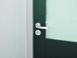Deurbeslag Buitendeur|Deurklinken > AXA veiligheidsbeslag Oval achterdeur aluminium rozet met SKG 3-sterren
