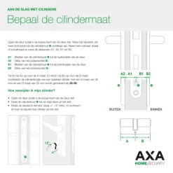 Cilinders|Cilinders > AXA veiligheidscilinder security enkel 30-10mm SKG**