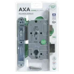 Deursloten|Cilinders > AXA veiligheidsslot 7425 incl sluitkom pc72 ronde voorplaat rvs SKG**