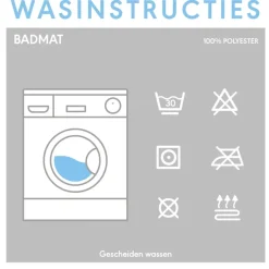 Badmat Vintage 50x80cm blauw