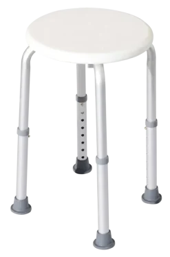 Basic douchestoel zitting rond H= 38-51 cm 100 kg
