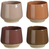 Beker donker rood donker grijs licht roze donker bruin - h7xd7cm