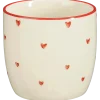 Beker donker rood - h9xd9cm