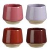 Beker lila rood paars roze per stuk - h7xd7cm