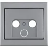 Inbouw Schakelmateriaal|Opbouw Schakelmateriaal > Berker K5 Centraalplaat Radio/TV RVS
