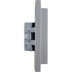 Inbouw Schakelmateriaal|Stopcontacten & Overige Contactdozen > Berker K5 Dubbel Stopcontact Geaard RVS