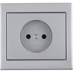 Inbouw Schakelmateriaal|Stopcontacten & Overige Contactdozen > Berker K5 Enkel Stopcontact RVS