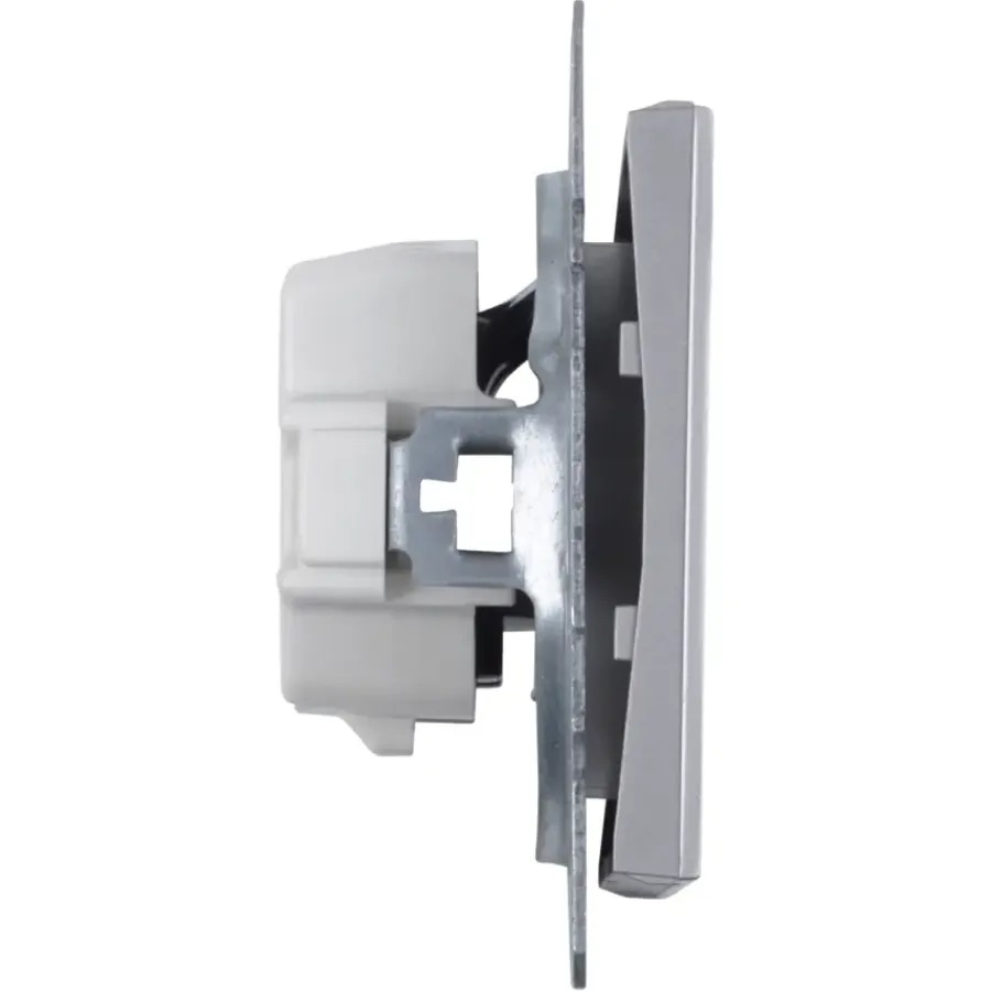 Inbouw Schakelmateriaal|Stopcontacten & Overige Contactdozen > Berker K5 Enkel Stopcontact RVS