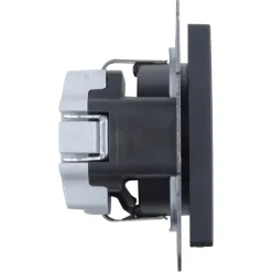 Inbouw Schakelmateriaal|Stopcontacten & Overige Contactdozen > Berker Q1 Enkel Stopcontact Geaard Antraciet