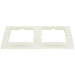 Afdekramen|Inbouw Schakelmateriaal > Berker S.1 afdekraam 2-voudig wit
