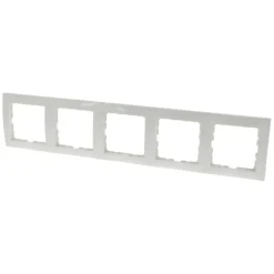 Afdekramen|Inbouw Schakelmateriaal > Berker S.1 Afdekraam 5-Voudig Wit