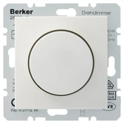 Dimmers|Inbouw Schakelmateriaal > Berker S.1 Centraalplaat met Dimmerknop Wit