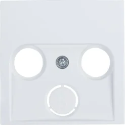 Inbouw Schakelmateriaal|Opbouw Schakelmateriaal > Berker S1 Centraalplaat Radio/TV Wit