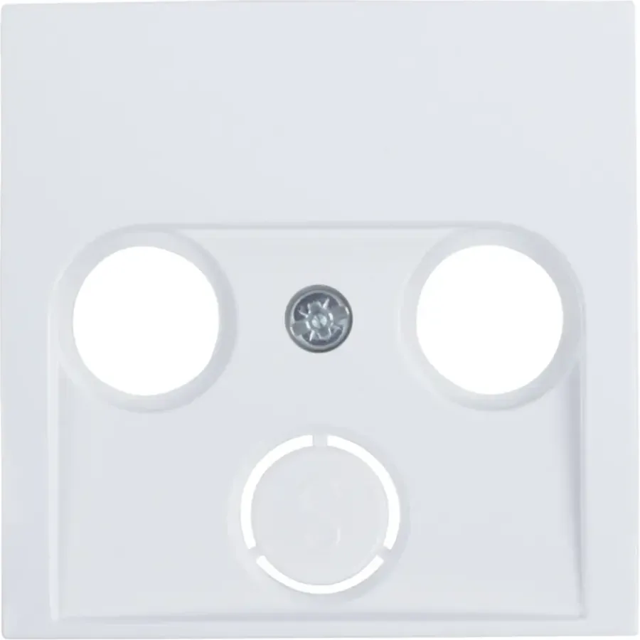 Inbouw Schakelmateriaal|Opbouw Schakelmateriaal > Berker S1 Centraalplaat Radio/TV Wit