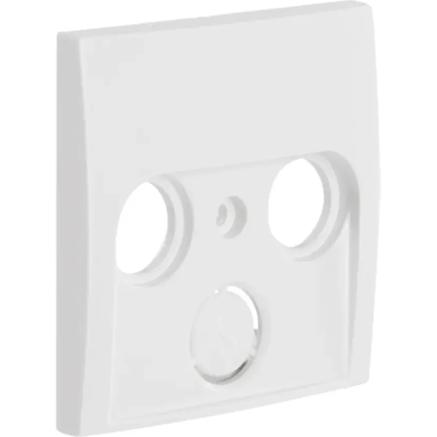 Inbouw Schakelmateriaal|Opbouw Schakelmateriaal > Berker S1 Centraalplaat Radio/TV Wit