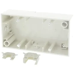 Afdekramen|Inbouw Schakelmateriaal > Berker S.1 Opbouwraam 2-voudig Wit
