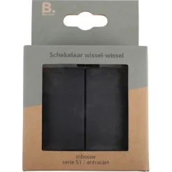 Schakelaars > Berker S.1 wissel-wisselschakelaar antraciet