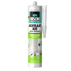Toebehoren En Benodigdheden > Bison acrylaatkit structuur koker wit 300 ml