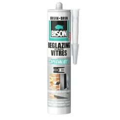 Toebehoren En Benodigdheden > Bison beglazingskit bruin koker 290 ml