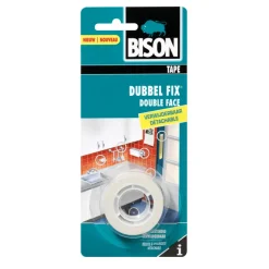 Montagetape > Bison doublefix binnen verwijderbaar blister 19 mm x 1,5 m
