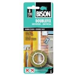 Montagetape > Bison doublefix rol universeel 19 mm x 1,5 m