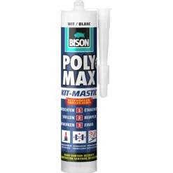 Toebehoren En Benodigdheden > Bison Poly Max afdichtingskit alle voegen wit 280 ml