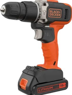 Accuboormachines|Boormachines > BLACK+DECKER 18V klopboor incl. 1.5Ah accu+lader