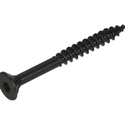 Blackline spaanplaatschroef zwart TX-25 6.0x50 mm 10 stuks