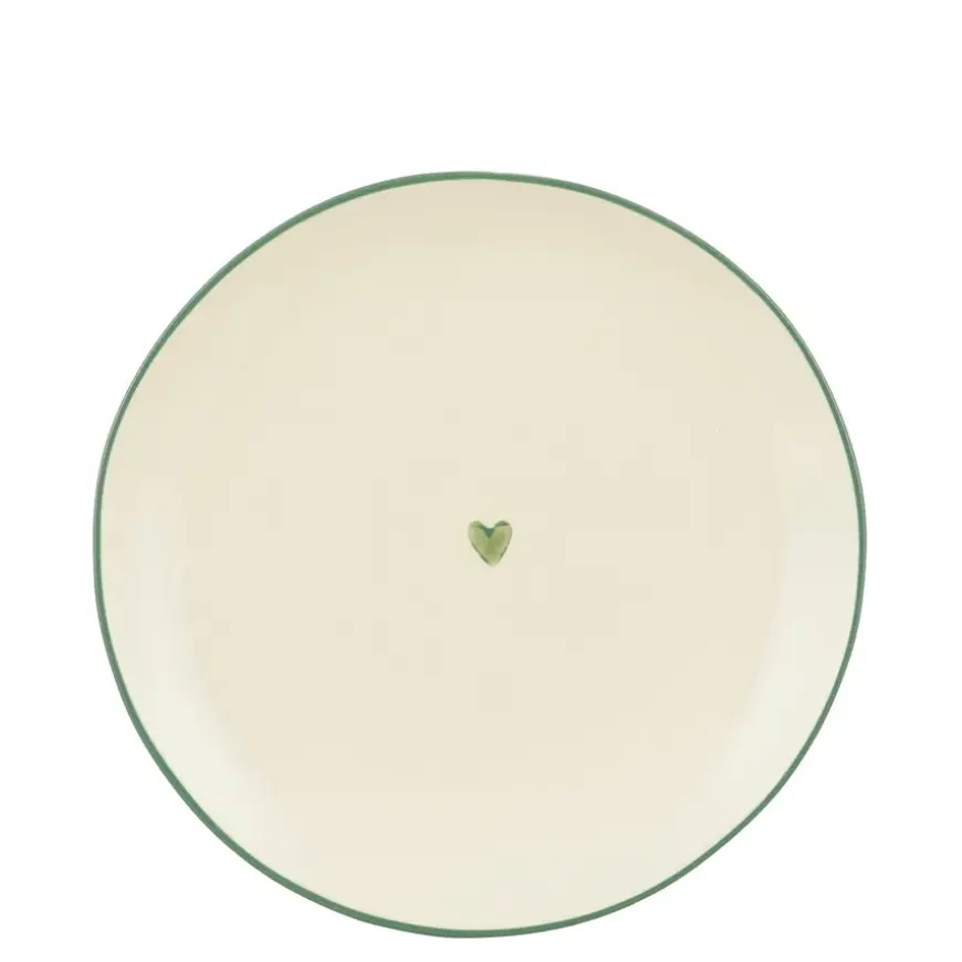 Bord donker groen - h2xd20cm