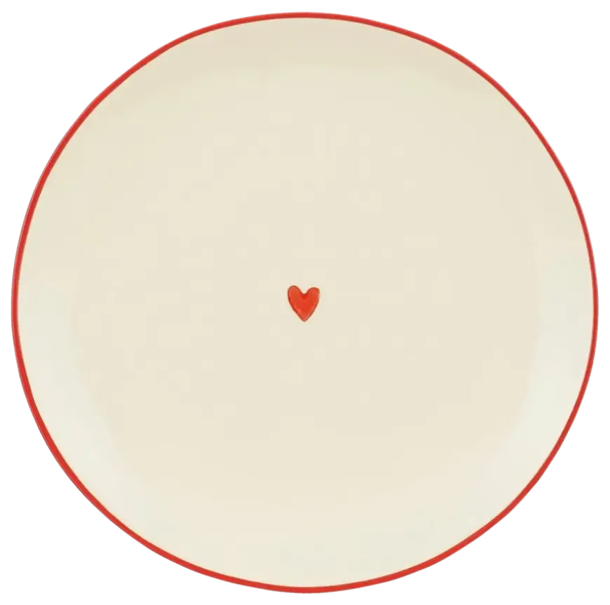 Bord donker rood - h2xd20cm