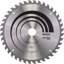 Zaagbladen > Bosch cirkelzaagblad Optiline voor hout 40 tanden - 254 x 30 x 2,8 mm