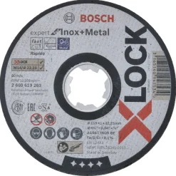 Slijpaccessoires > Bosch Expert doorslijpschijf X-Lock 115x1x22 mm inox en metaal recht