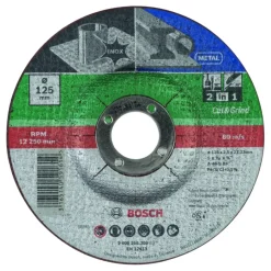 Slijpaccessoires > Bosch 2 in 1 schijf 125x2,5 mm
