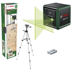 Kruislijnlasers|Waterpassen > Bosch kruislijnlaser Quigo Green incl. statief