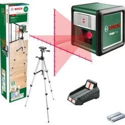 Kruislijnlasers|Waterpassen > Bosch kruislijnlaser Quigo Plus met statief