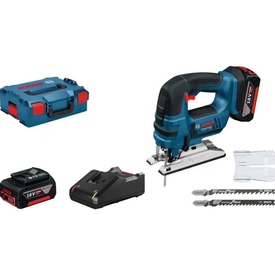 Accu Decoupeerzaag|Zaagmachines & -tafels > Bosch Professional 18V accu decoupeerzaagmachine BVK GST 18V-LIB