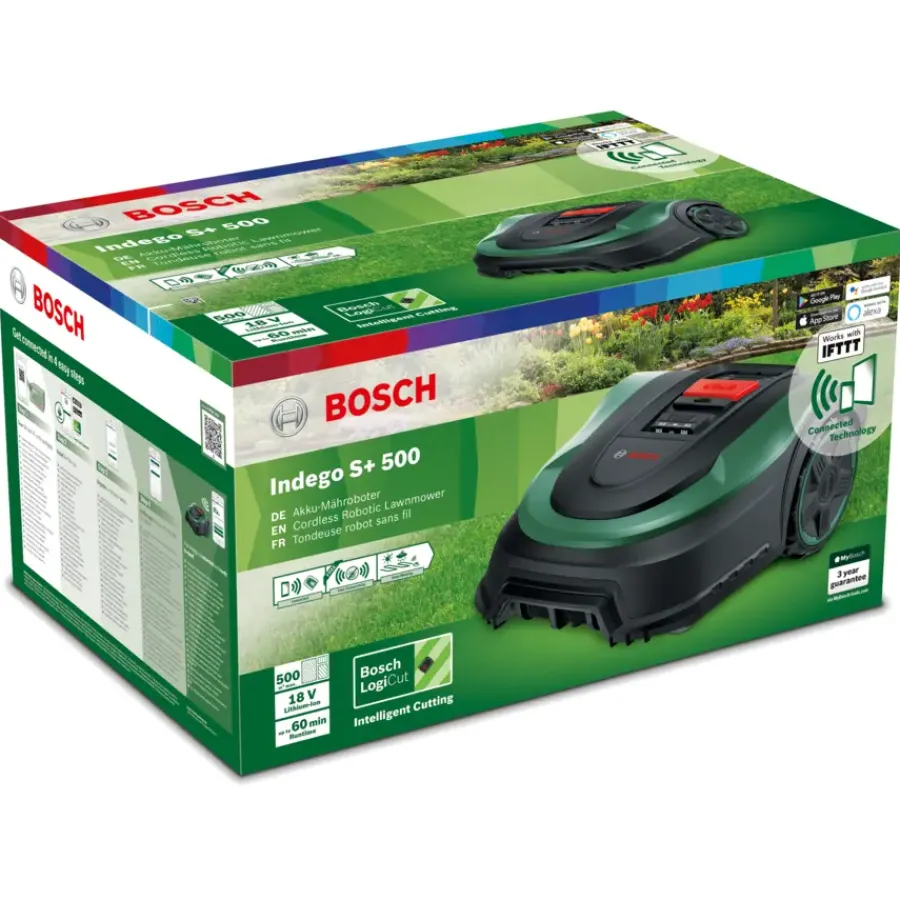 Grasmaaiers|Robotmaaiers > Bosch robotmaaier Indego S500 500 m²