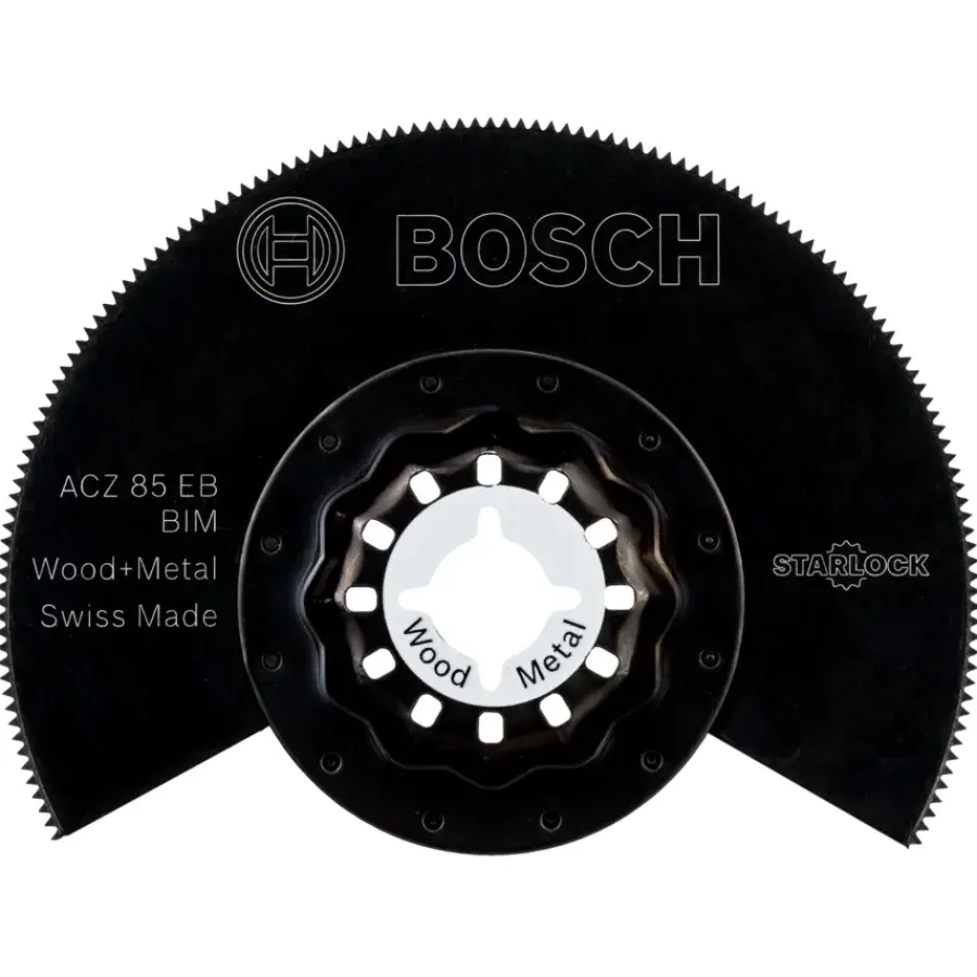 Multitool Accessoires > Bosch Starlock multitool accessoire - ACZ bi-metalen segmentzaagblad voor laminaat / hout / aluminium - 58 mm