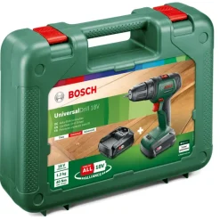Accuboormachines|Boormachines > Bosch 18V accuboormachine UniversalDrill (incl. 2 accu's 1.5Ah + lader)