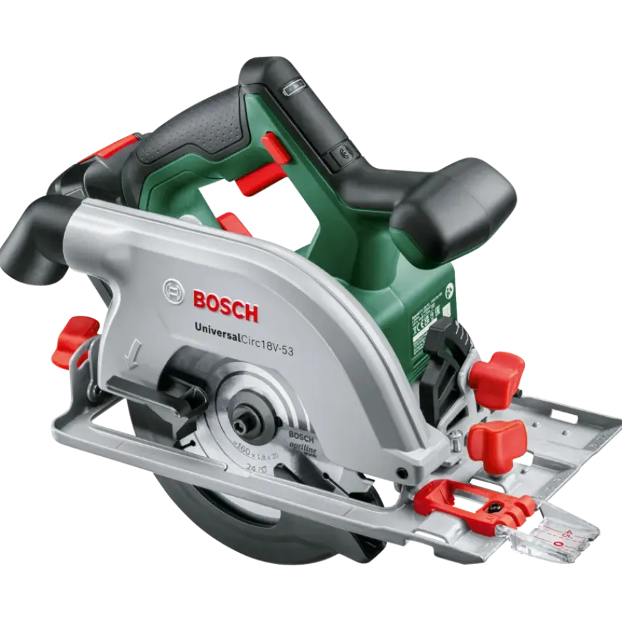 Accu Cirkelzaag|Zaagmachines & -tafels > Bosch 18V cirkelzaag UniversalCirc 53mm (zonder accu)