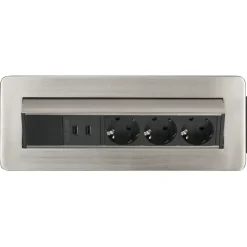 Stekkerdozen > Brennenstuhl Indesk Power tafelstekkerdoos met USB-lader