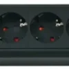 Stekkerdozen > Brennenstuhl Premium-Line Technik 2+4-voudig met schakelaar zwart/grijs 3 meter snoer