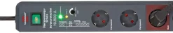 Stekkerdozen > Brennenstuhl Secure-Tec 19.500 A stekkerdoos 8-voudig 3 meter snoer