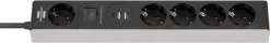 Stekkerdozen > Brennenstuhl stekkerdoos 5-voudig met 2 USB-A en 1 USB-C poort