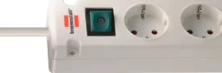 Stekkerdozen > Brennenstuhl Stekkerdoos 5-voudig + 2 USB-C 3 Meter Wit
